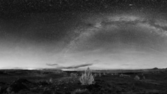 Landscapes night Stars Milky