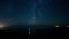 Landscapes night Stars Milky