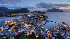 Landscapes Norway cityscapes Ålesund