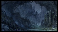 Landscapes paintings drawings fantasy art Forsaken