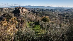 Landscapes panorama Italy architecture italia civita di 