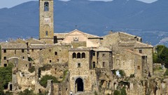 Landscapes panorama Italy architecture italia civita di 