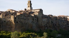 Landscapes panorama Italy architecture italia pitigliano