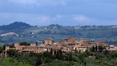 Landscapes panorama Italy cities italia Medieval Certaldo