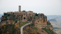 Landscapes panorama Italy cities italia Medieval civita di 