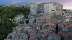 Landscapes panorama Italy cities italia Medieval Sorano