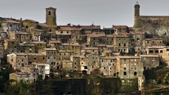 Landscapes panorama Italy cities italia Medieval Sorano