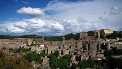 Landscapes panorama Italy cities italia Medieval Sorano