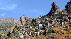 Landscapes panorama Italy italia pentedattilo