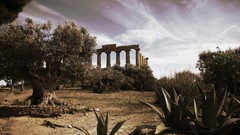 Landscapes panorama ruins Italy architecture ancient italia 