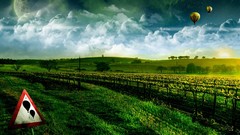 Landscapes planets signs hot