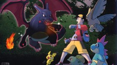 Landscapes Pokemon forests artwork charizard bulbasaur video 