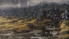 Landscapes rain artwork Vindictus