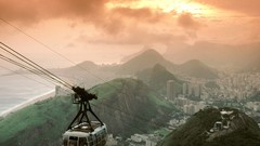 Landscapes Rio de Janeiro Brazil cityscapes cable cars