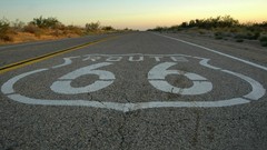 Landscapes roads route 66 skylines