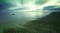 Landscapes rocks shore Seaside