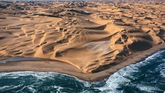 Landscapes sand nature water ocean white coast Green Africa 