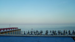 Landscapes sand Sea moon Italy liguria skyscapes varazze