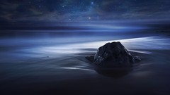 Landscapes sand Sea nature water Stars ocean rocks Beaches 