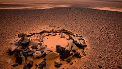 Landscapes sand stones nature heat hills brown dunes rocks 