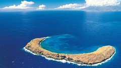 Landscapes Sea Islands crater Hawaii molokini