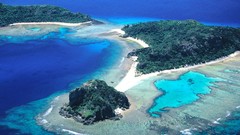 Landscapes Sea land Islands seascape