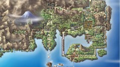 Landscapes Sea Mountains nintendo Maps Pokemon cities artwork 