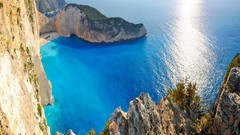 Landscapes Sea nature Greece cliffs Zakynthos hellas Zante