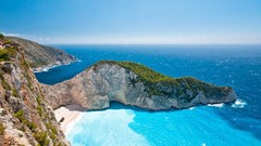 Landscapes Sea nature Greece Islands Beaches Zakynthos 