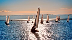 Landscapes Sea nature summer Sailboats seascape sea water