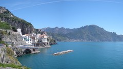 Landscapes Sea view panorama Italy cities italia atrani
