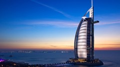 Landscapes Skyscrapers dubai Burj Al Arab cityscapes city 