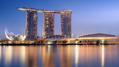 Landscapes Skyscrapers Singapore architecture cityscapes asian 