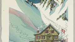 Landscapes snow cabin nature