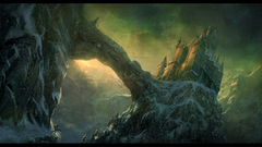 Landscapes snow Castles fantasy