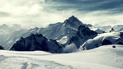 Landscapes snow Mountains Icy