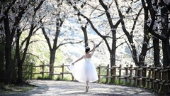 Landscapes spring dancing classic art
