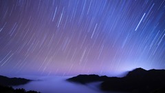 Landscapes Stars long time exposure