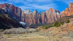 Landscapes steppe nature Mountains rocks