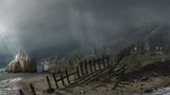 Landscapes storm Beaches 3D renders Arcania