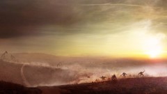 Landscapes sun concept art apes artwork Rise of the Planet of 