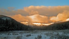 Landscapes sunrise nature Mountains Montana Dawn Summers