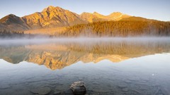 Landscapes sunrise nature pyramid alberta Patricia