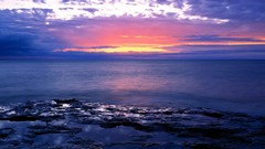 Landscapes sunrise Sea nature light Wisconsin lake michigan