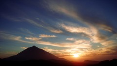 Landscapes sunset canary islands teide