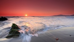 Landscapes sunset nature red sky