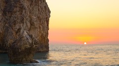 Landscapes sunset nature sun Greece mediterranean