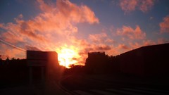 Landscapes sunset red morocco trance red sky blue skies skyland 