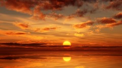 Landscapes sunset Sea nature sun ocean land coast Aruba