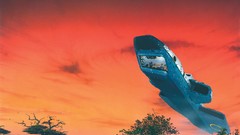 Landscapes sunset Trees paintings spaceships artwork fantasy 